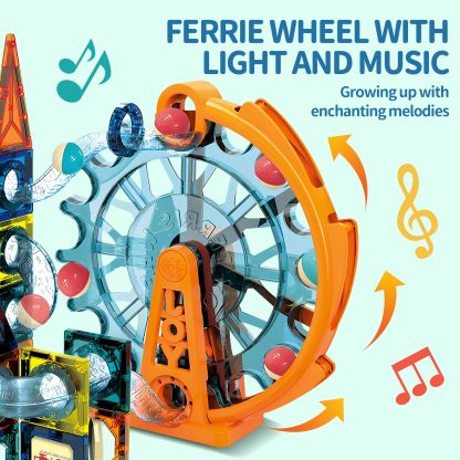 Glowing Marble Run Construction Set