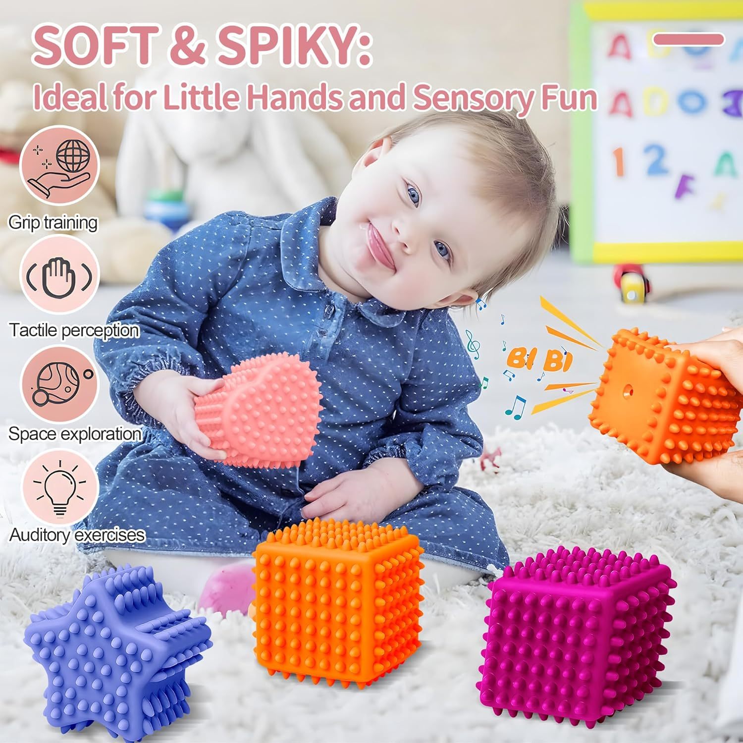 Educational Baby Sensory Ball - Fun and Interactive Baby Toy Set