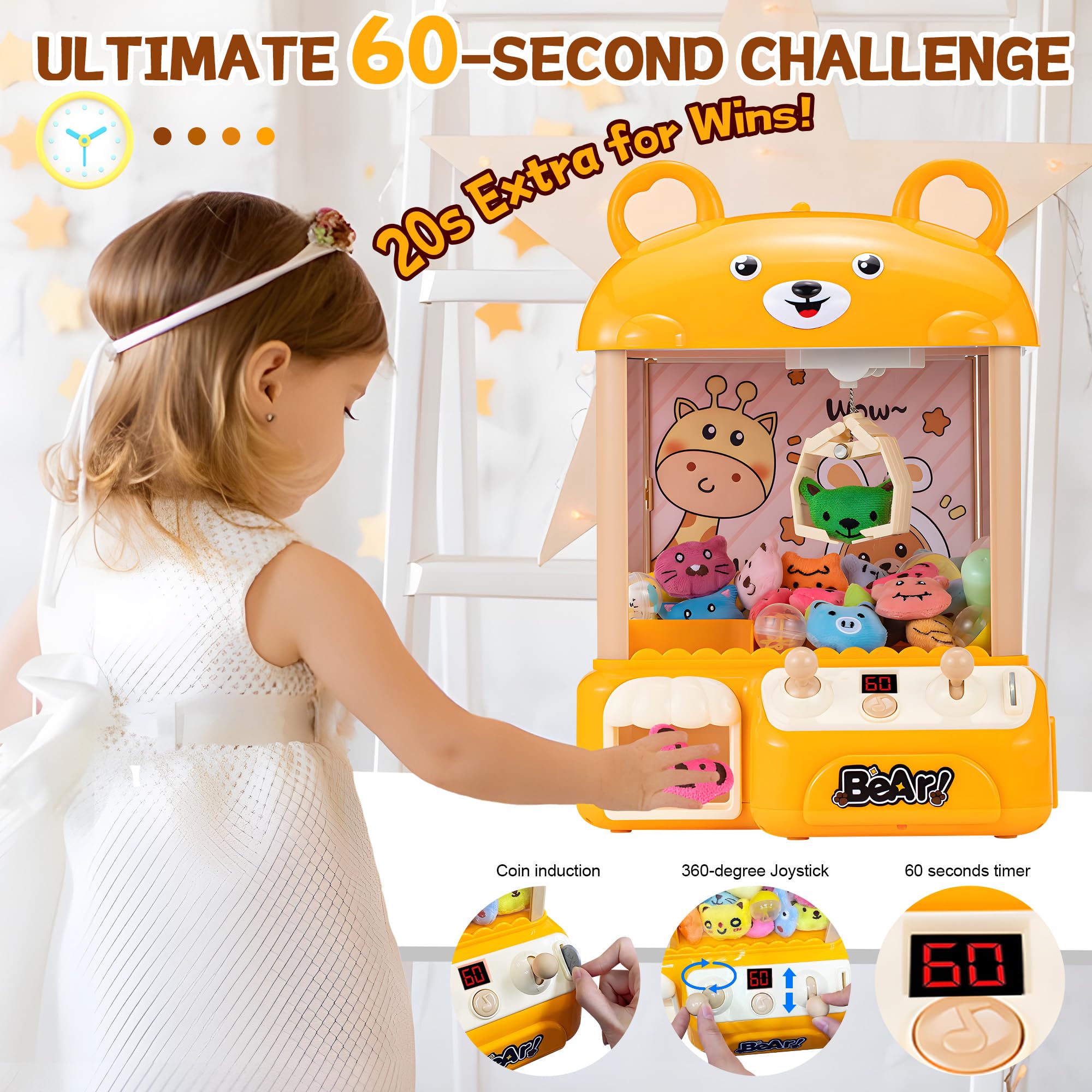 Mini Claw Machine for Kids 