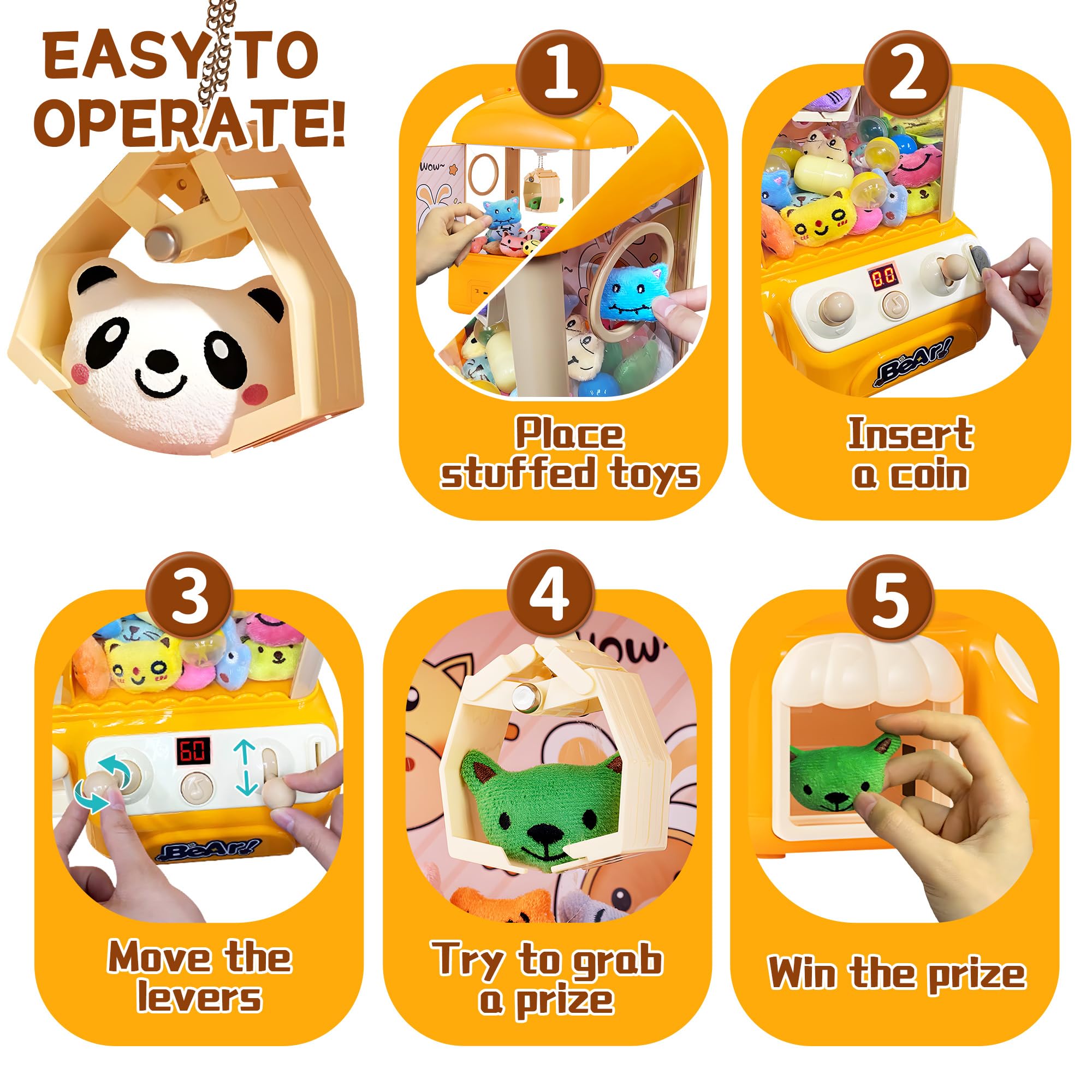 Mini Claw Machine for Kids 