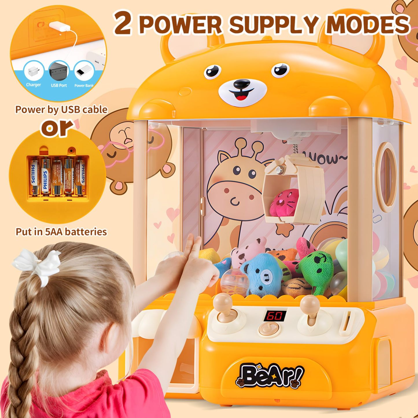 Mini Claw Machine for Kids 