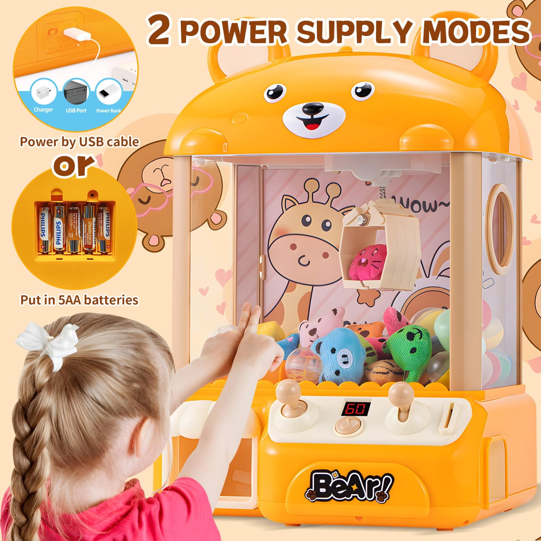 Mini Claw Machine for Kids 