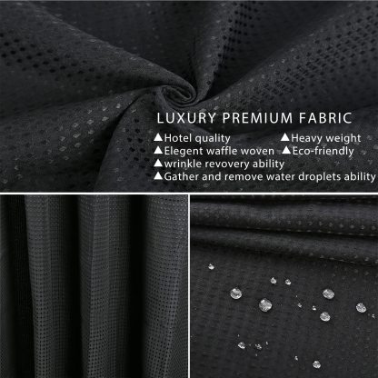 No Hooks Needed Shower Curtain Set 