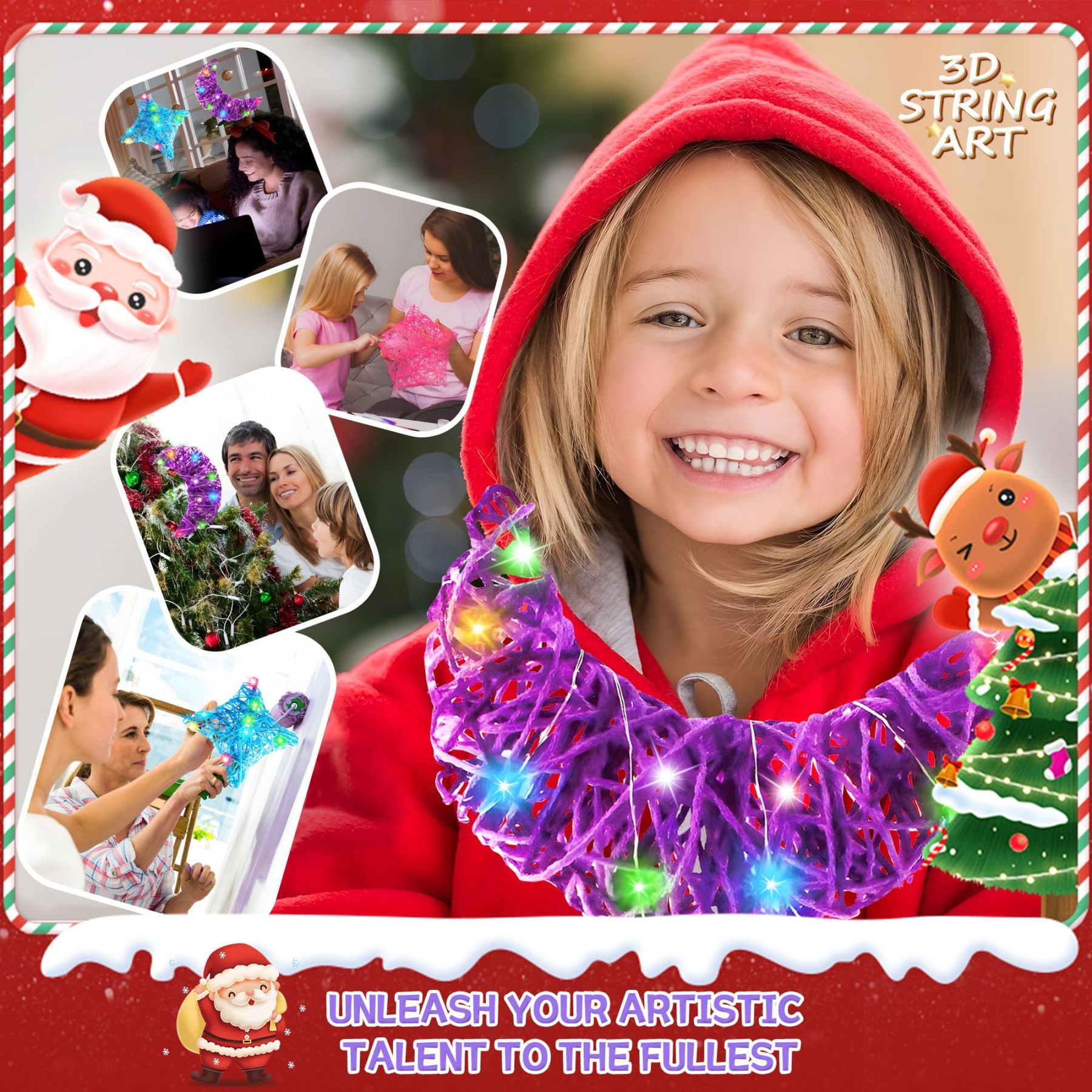 ROHSCE 3D String Art Kit for Kids