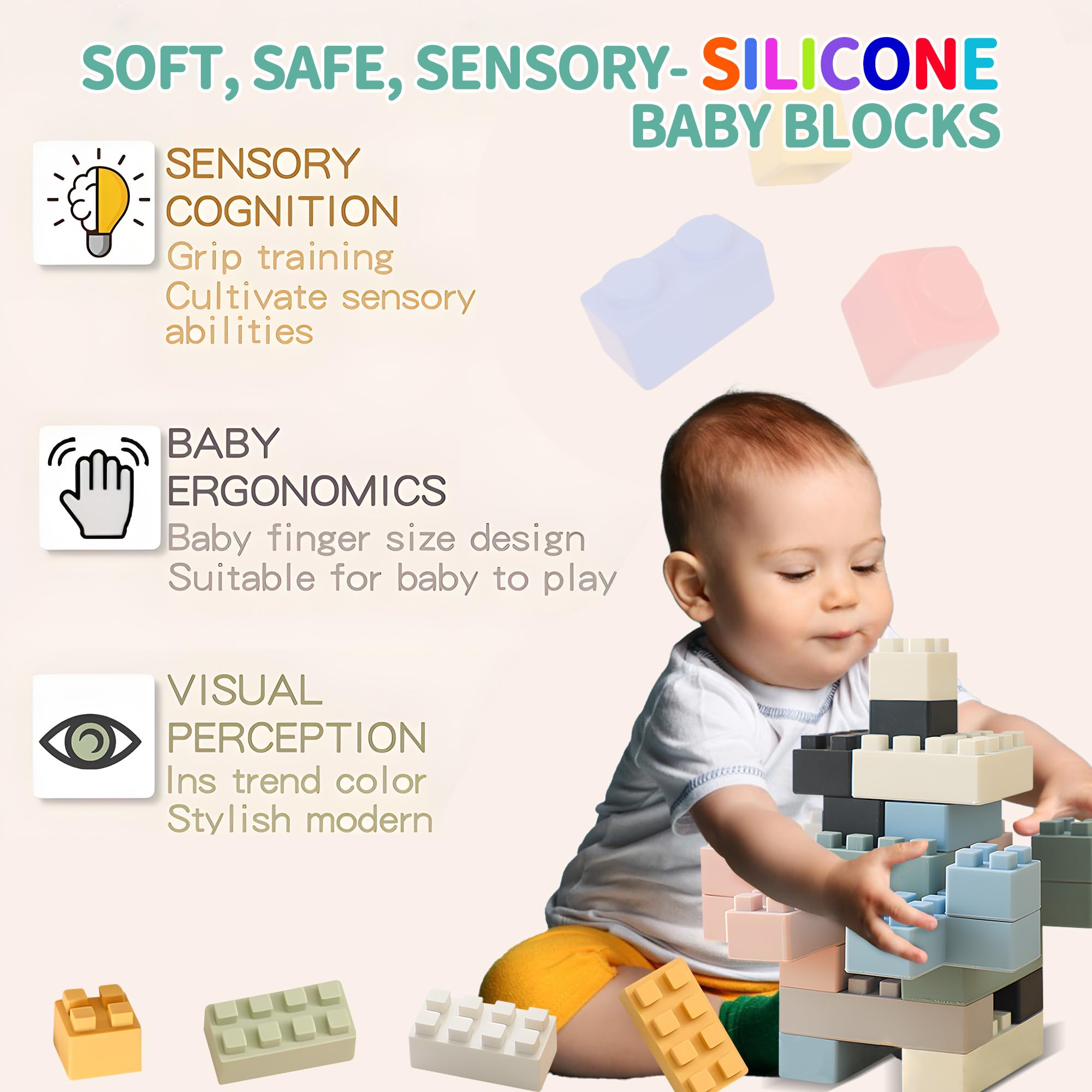 Silicone Blocks Soft Building Blocks