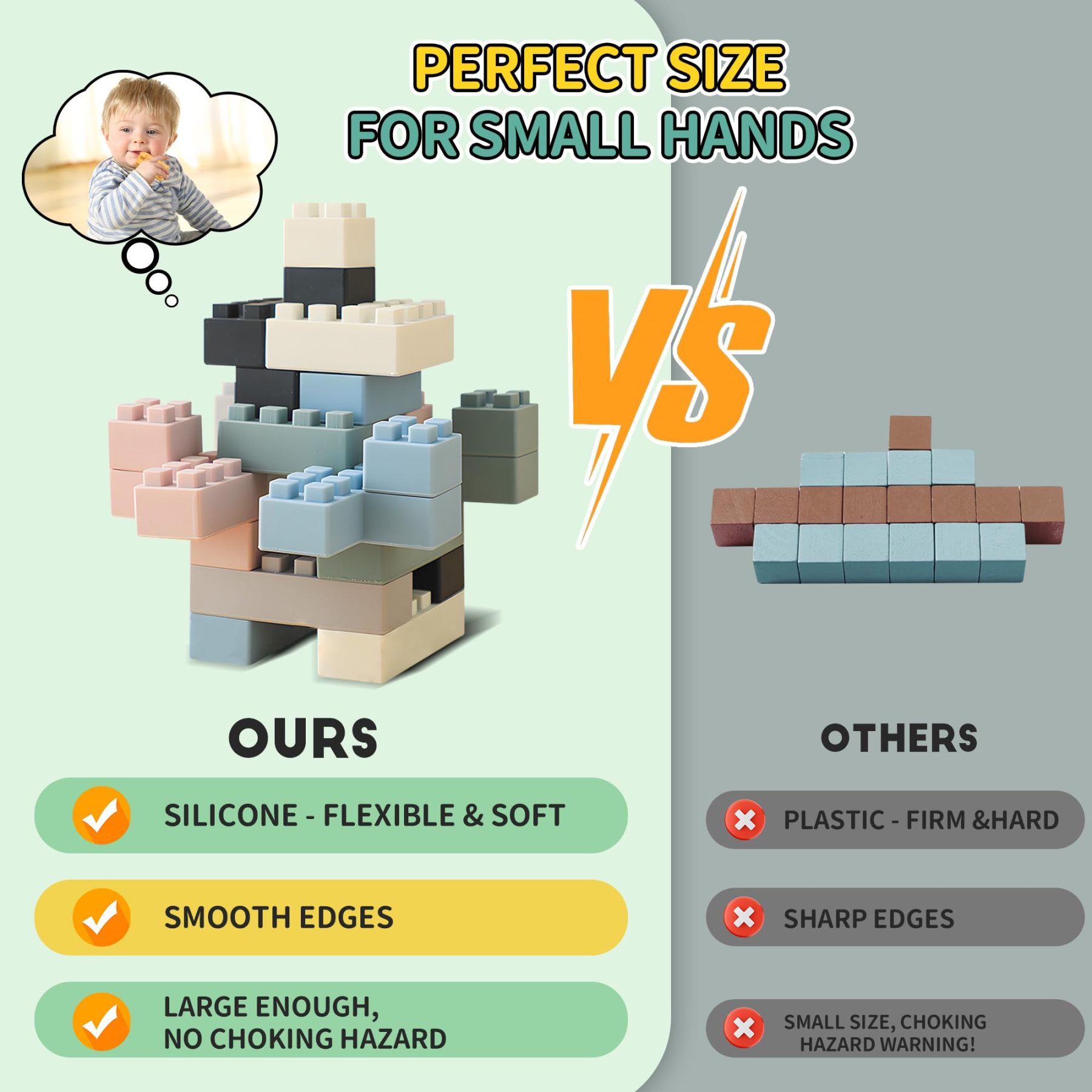 Silicone Blocks Soft Building Blocks