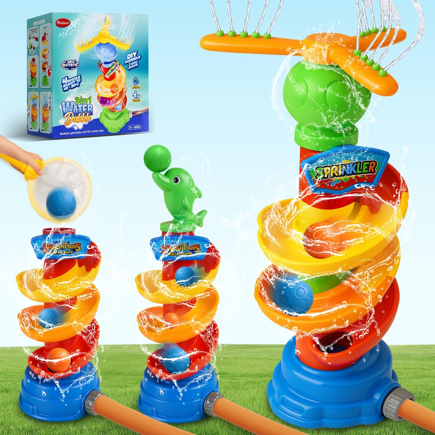 Water Sprinkler Toy for Kids Backyard Fun