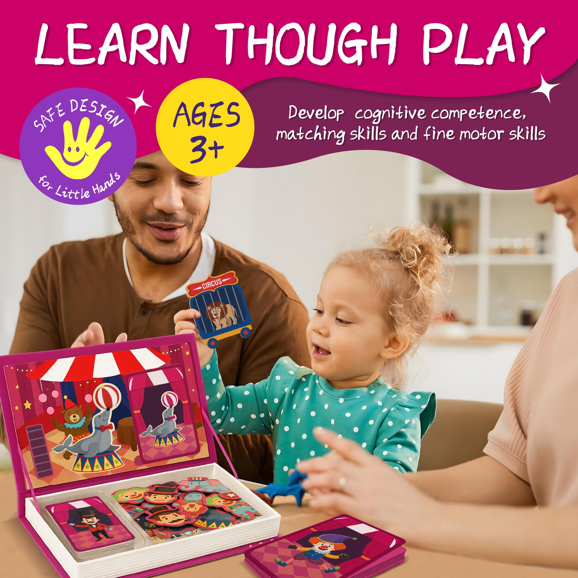 Circus Magnetic Puzzle Book for Toddlers