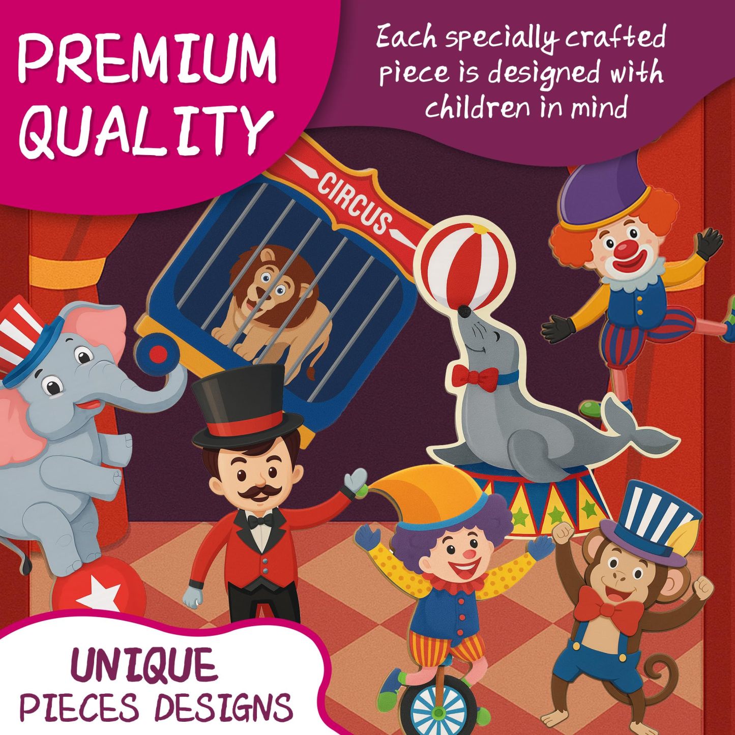 Circus Magnetic Puzzle Book for Toddlers