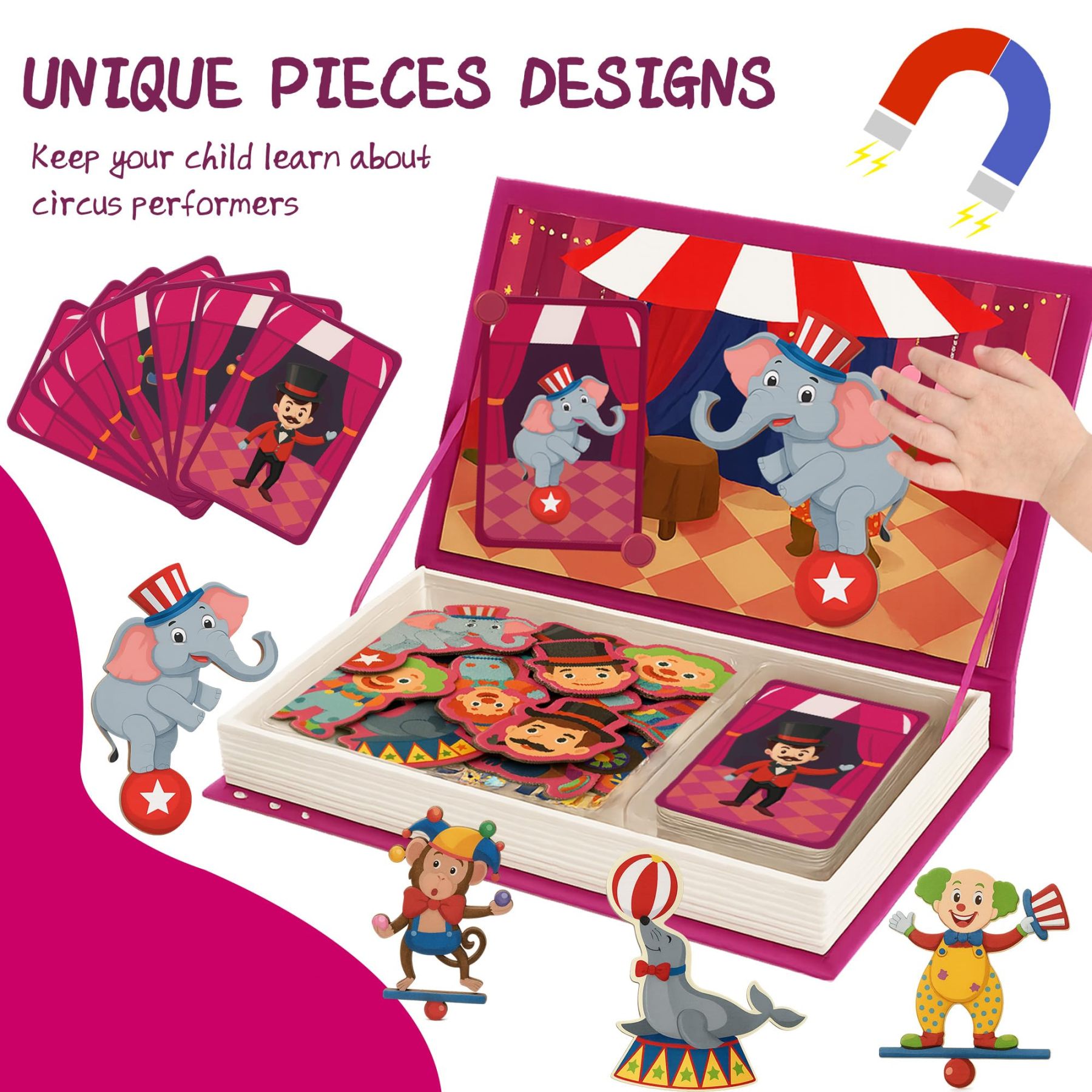 Circus Magnetic Puzzle Book for Toddlers