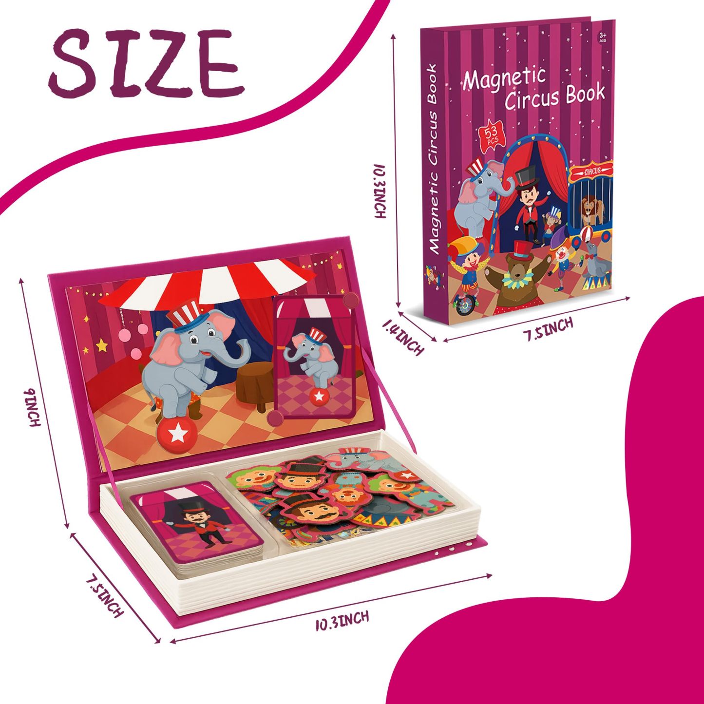 Circus Magnetic Puzzle Book for Toddlers