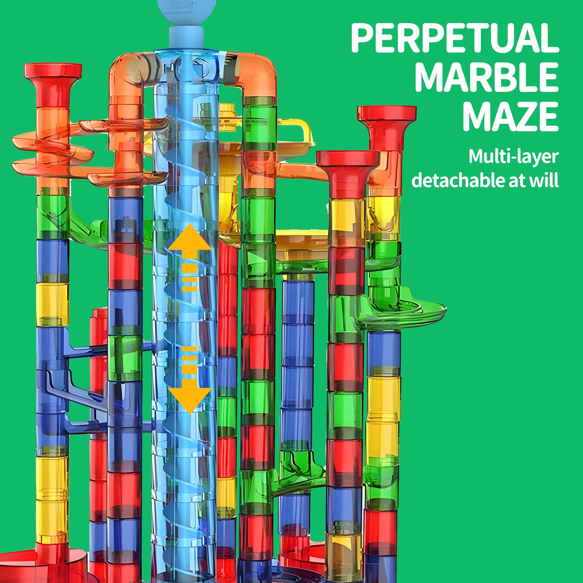 Glow in The Dark Marble Run 325Pcs Set