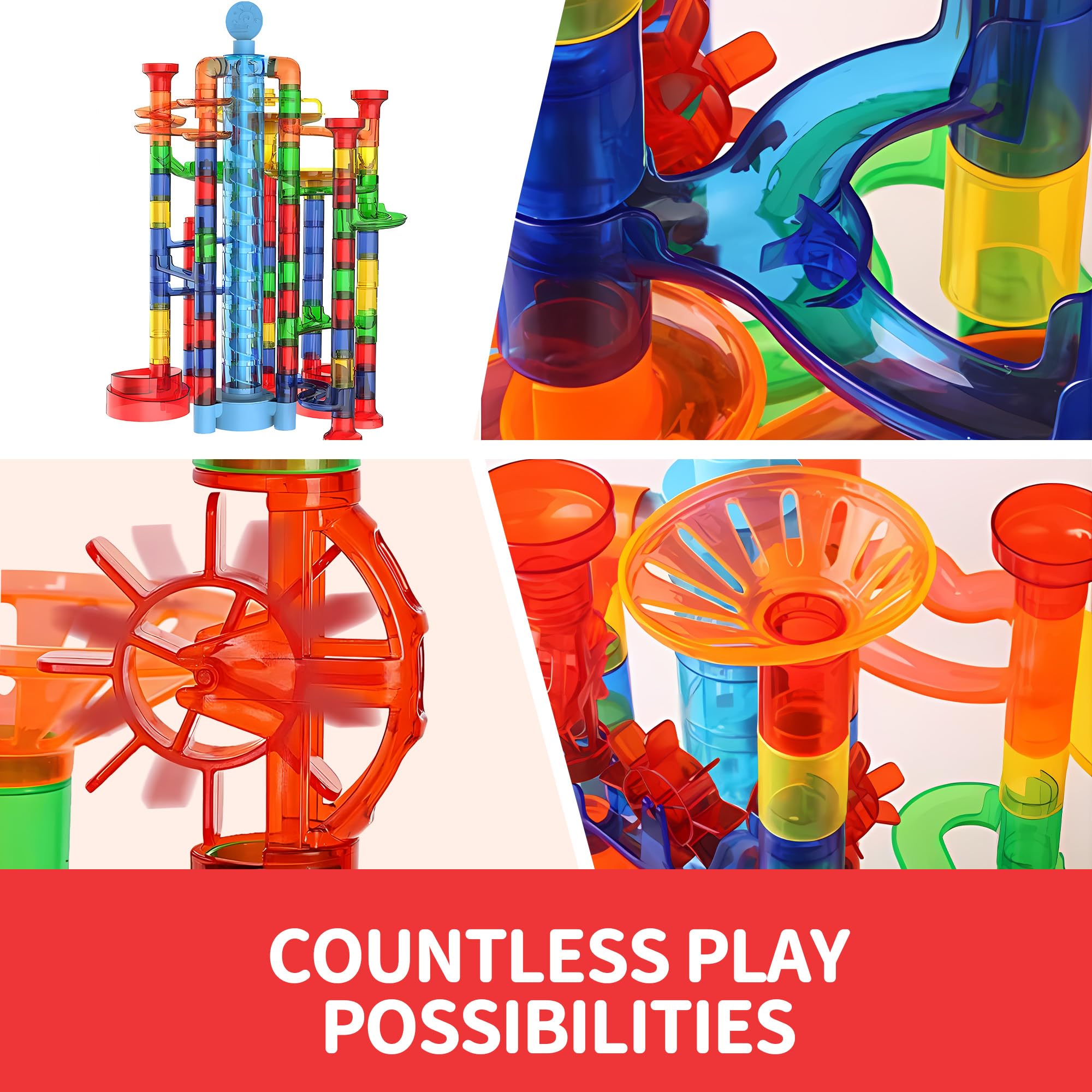 Glow in The Dark Marble Run 325Pcs Set