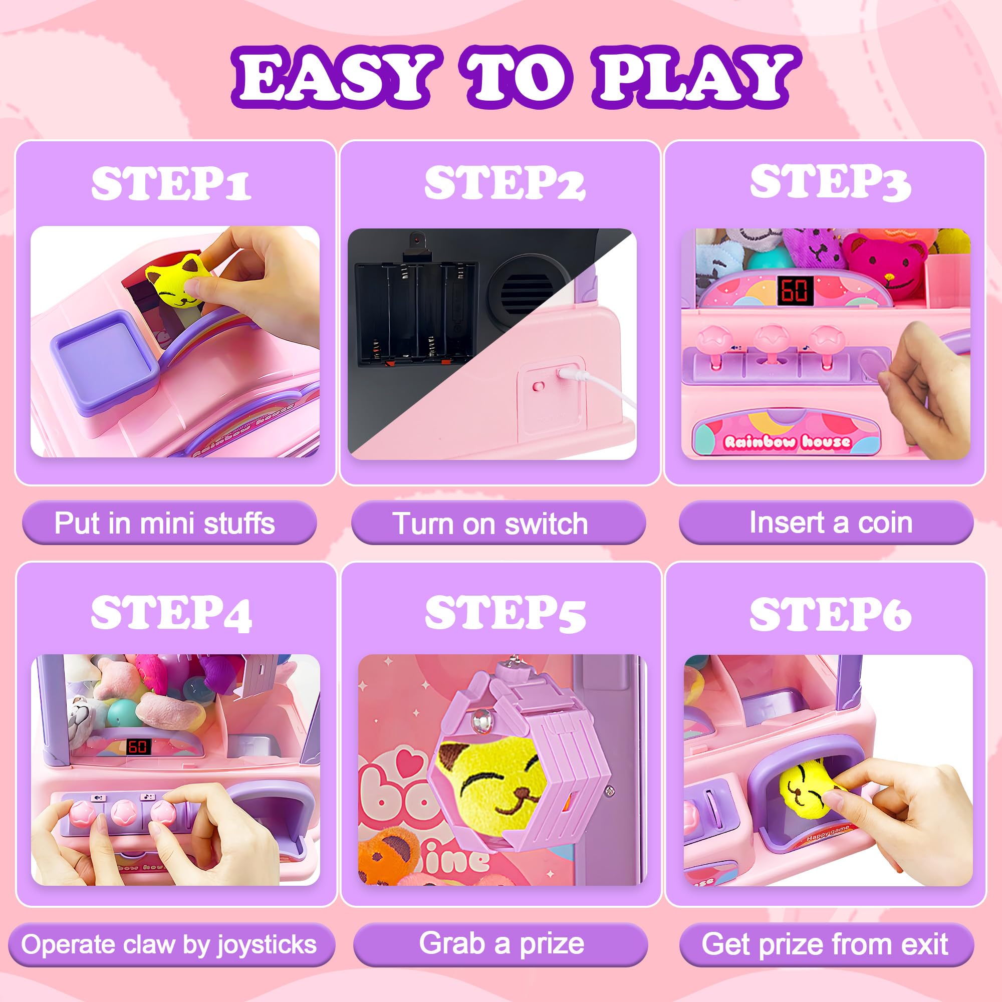 Mini Claw Machine for Kids