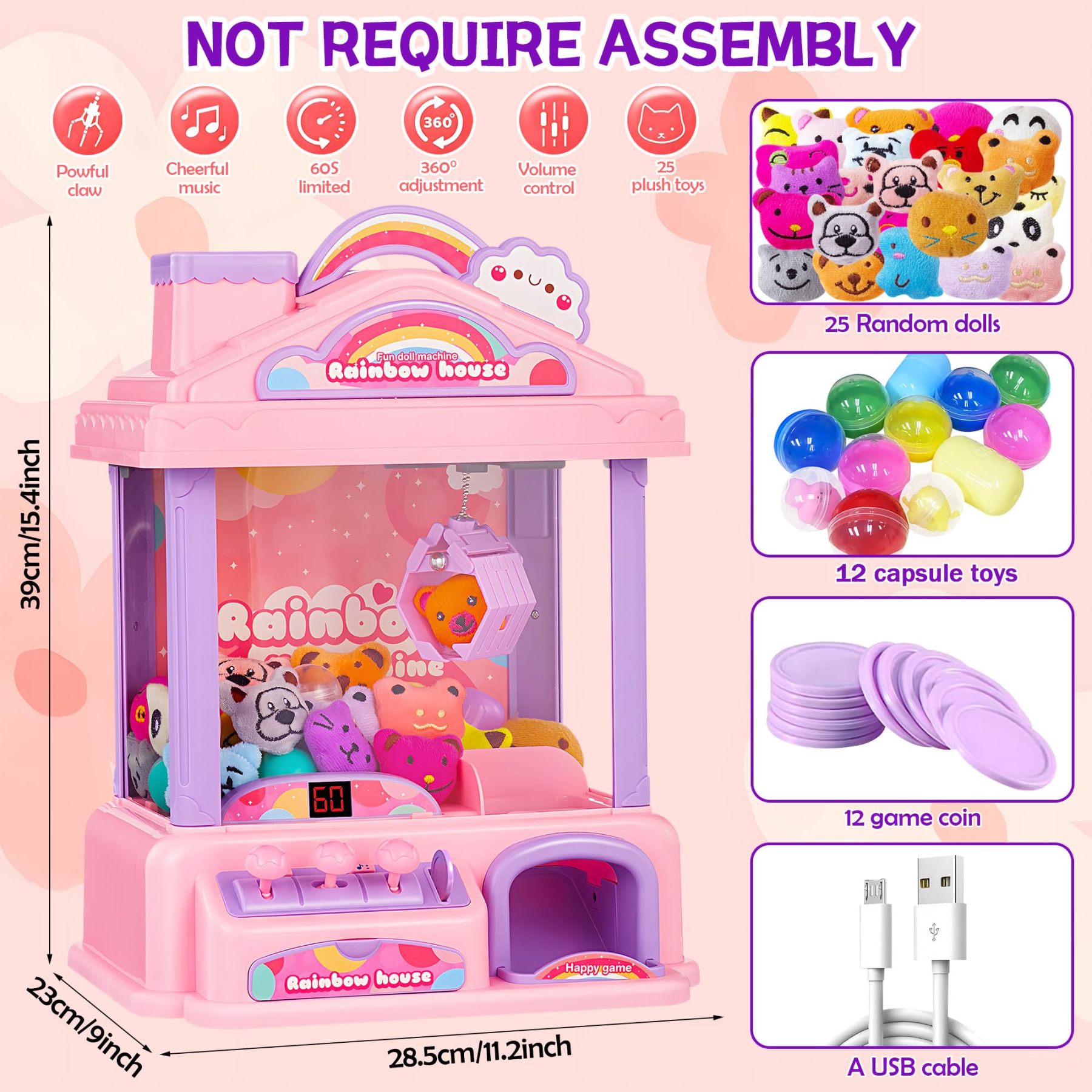 Mini Claw Machine for Kids