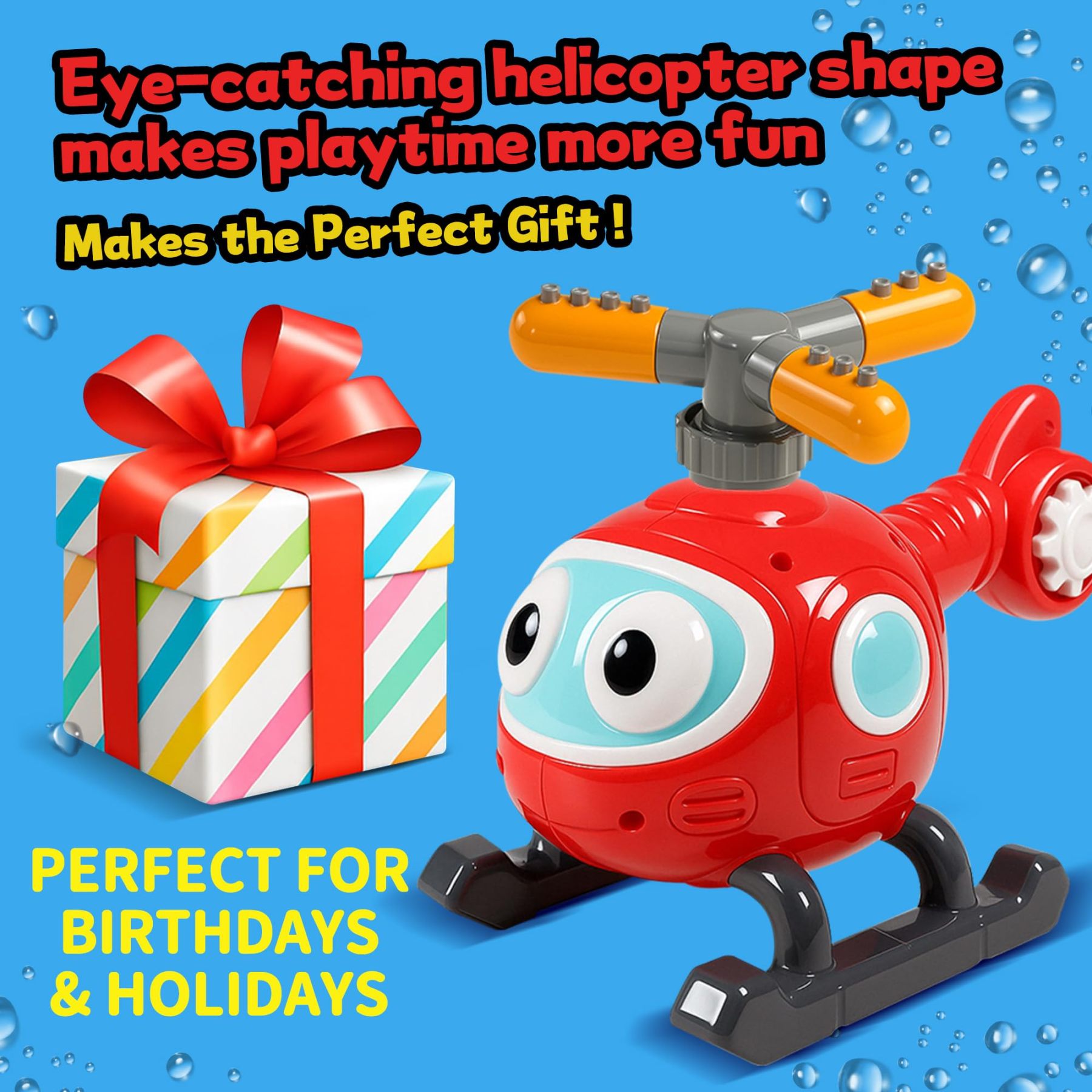 2 in 1 Water Sprinklers T Ball Set for Kids & Toddlers