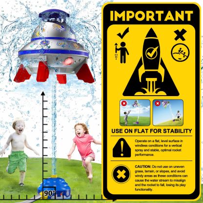 Water Sprinkler for Kids with Lights