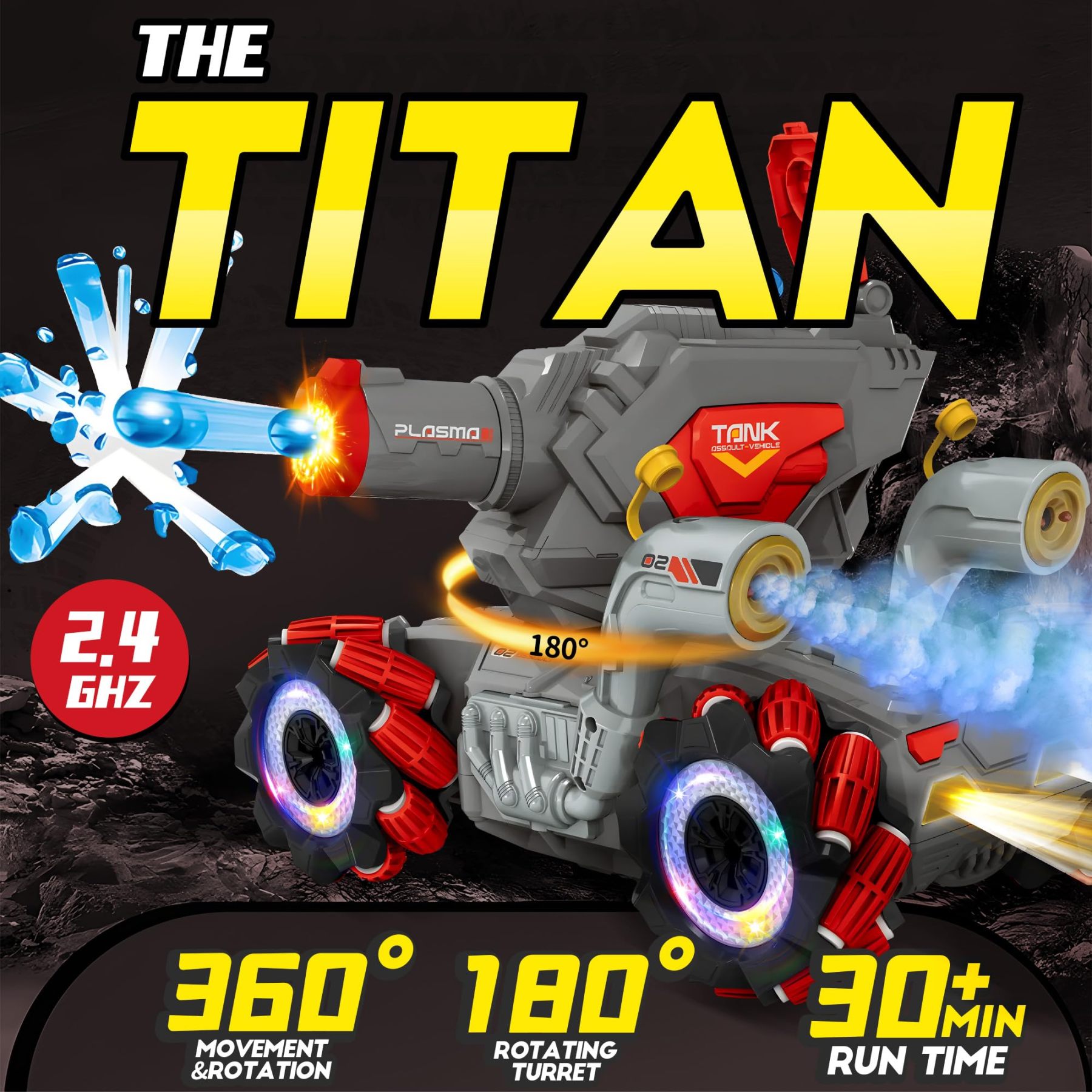 RC Tank That Shooting BBS - Remote Control 4WD Battle Stunt Car