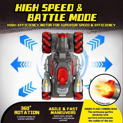 RC Tank That Shooting BBS - Remote Control 4WD Battle Stunt Car