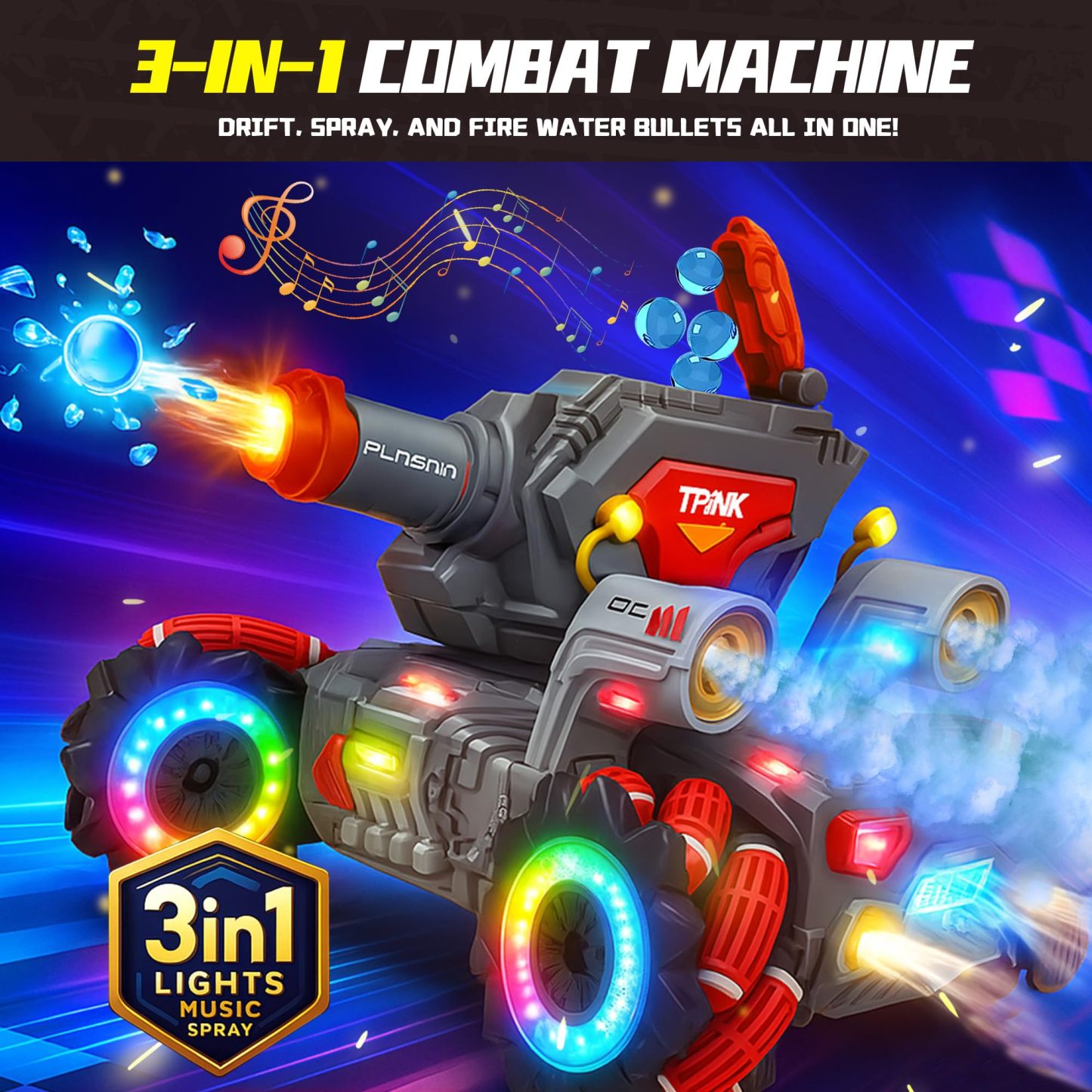 RC Tank That Shooting BBS - Remote Control 4WD Battle Stunt Car