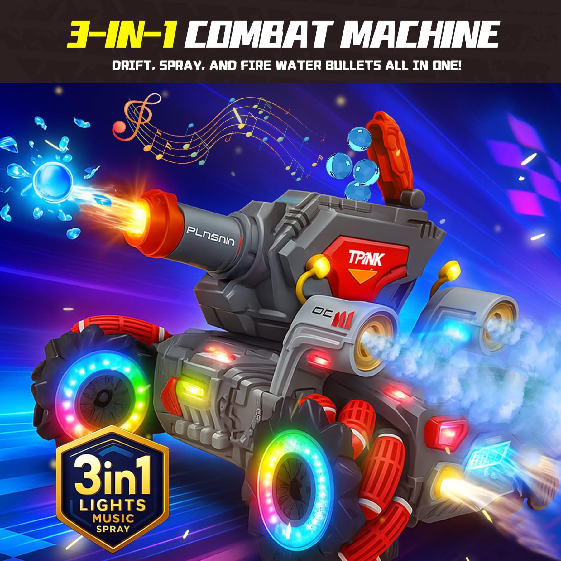 RC Tank That Shooting BBS - Remote Control 4WD Battle Stunt Car