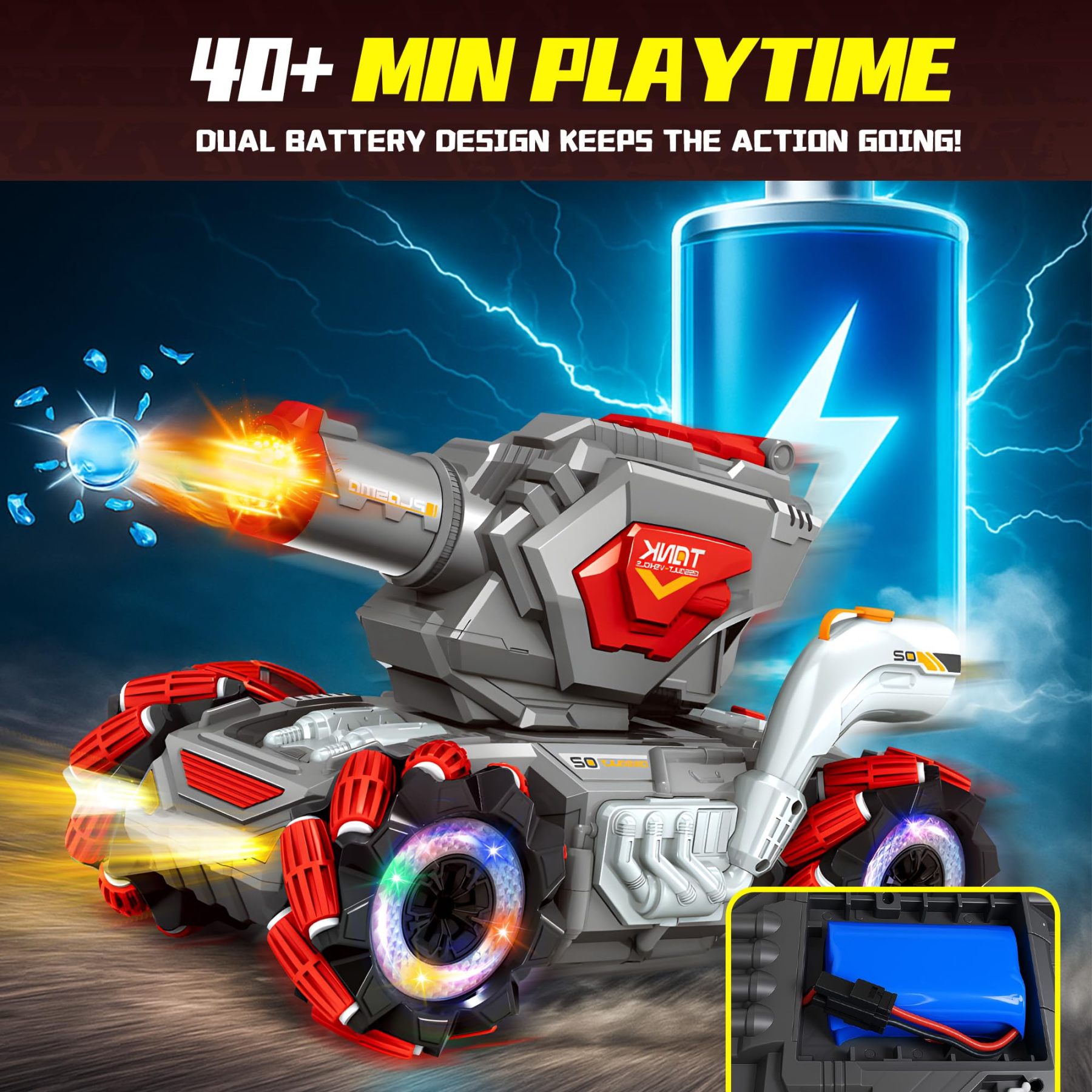 RC Tank That Shooting BBS - Remote Control 4WD Battle Stunt Car