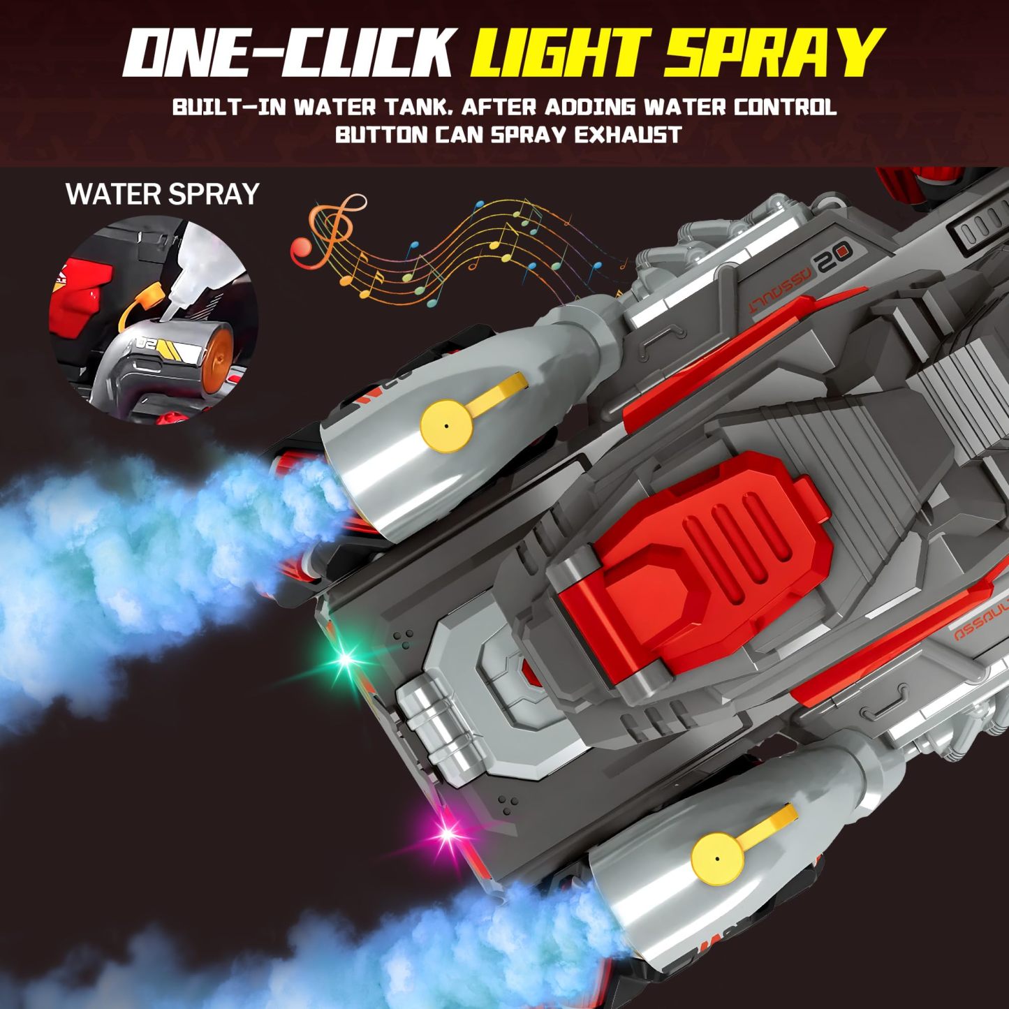 RC Tank That Shooting BBS - Remote Control 4WD Battle Stunt Car