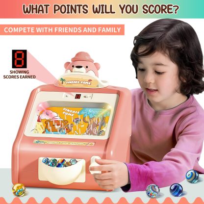 Mini Pinball Machine for Kids Ages 3-12
