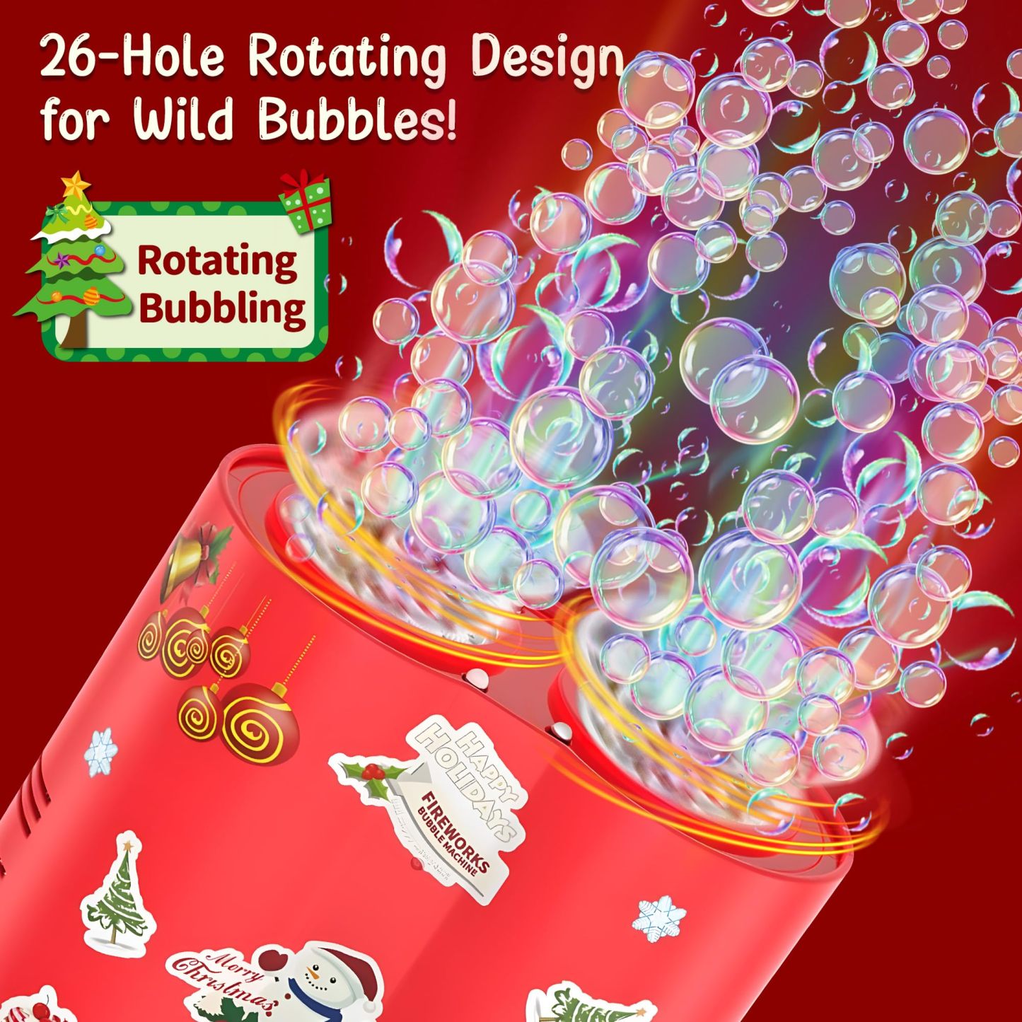 Automatic Firework Bubble Machine with Music