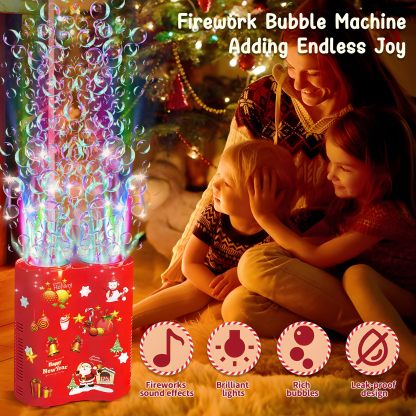 Automatic Firework Bubble Machine with Music
