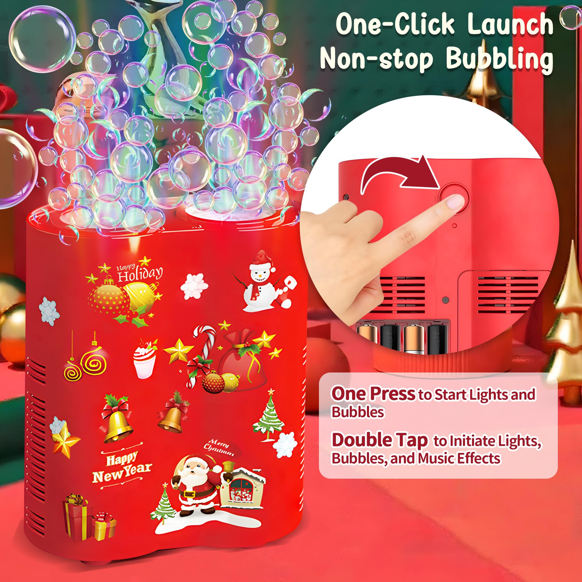 Automatic Firework Bubble Machine with Music