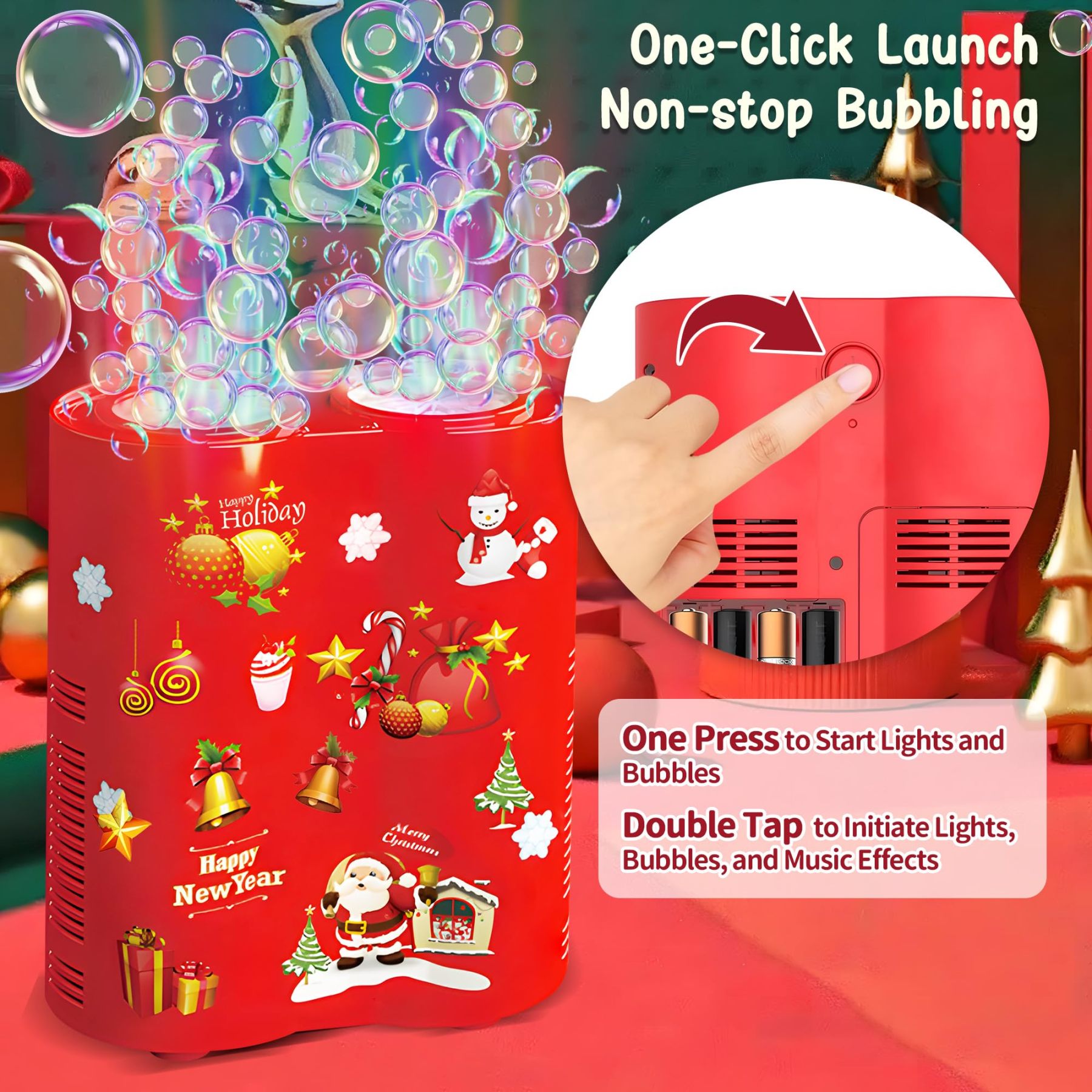 Automatic Firework Bubble Machine with Music