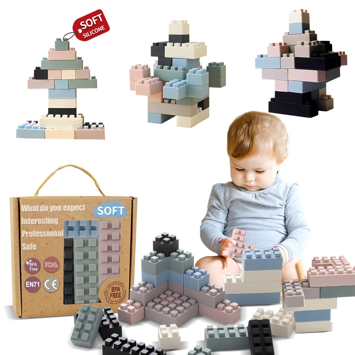 Silicone Blocks Soft Building Blocks