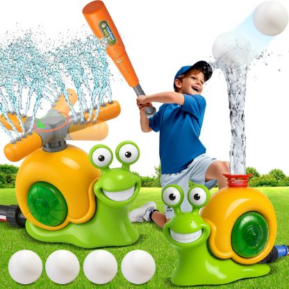 2 in 1 Water Sprinklers T Ball Set for Kids & Toddlers