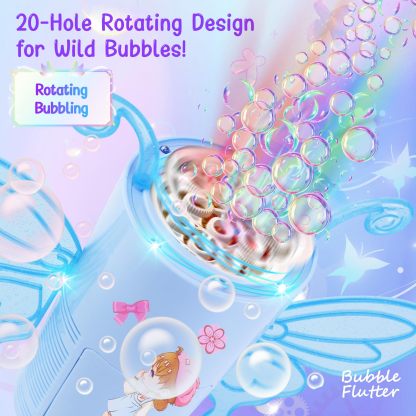 Automatic Bubble Machine with RGB LED Lights Music