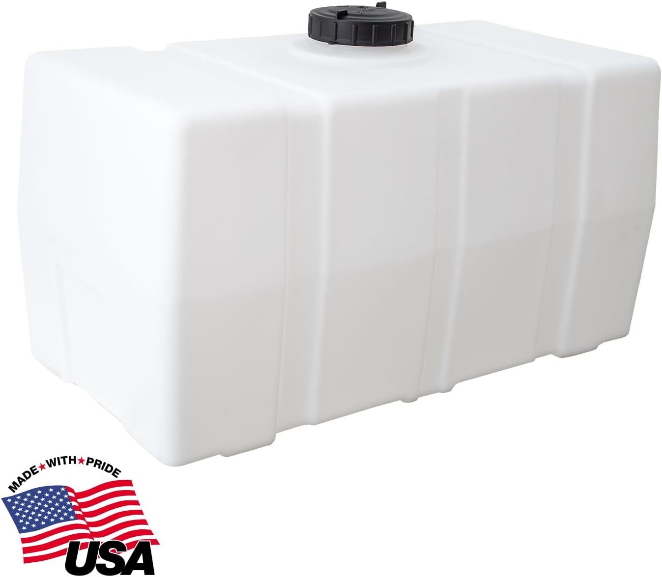 RomoTech Horizontal Square Polyethylene Reservoir Water Tank 50 gallon