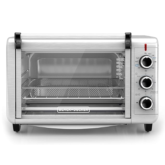 BLACK+DECKER 6-Slice Crisp 'N Bake Air Fry Toaster Oven