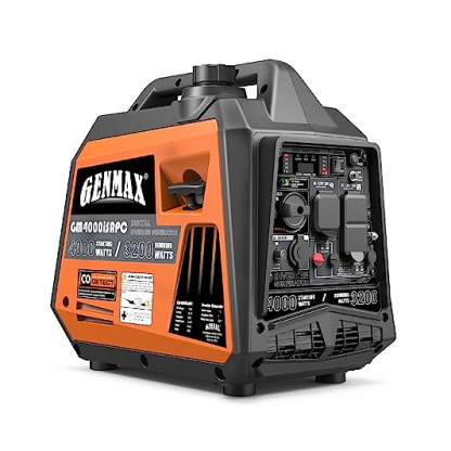 GENMAX Portable Inverter Generator 4000W ultra-quiet 145cc Engine & Pa