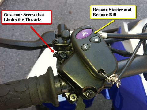 Speed governor and remote kill switch
