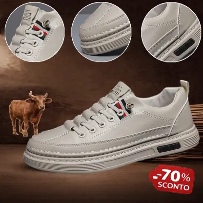 【🎁 70% reducere astăzi - Nu ratați!】Pantofi ortopedici din piele naturală, cu design ergonomic👞 - Ameliorează eficient durerile de picioare și fasciita plantară. Potriviti pentru plimbări lungi✅️