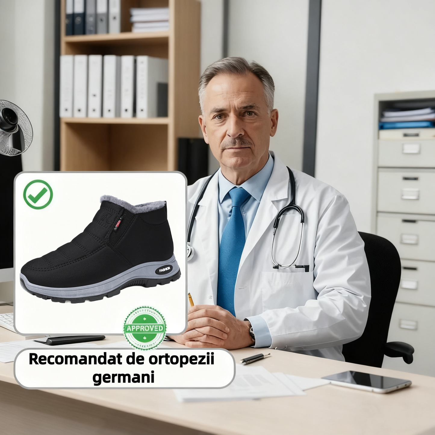 【❗️Ofertă specială de sfârșit de an - 70% reducere - Nu ratați】Ghete ergonomice din lână - ✅️Corectează postura la mers - Calde și rezistente, impermeabile și antiderapante👞