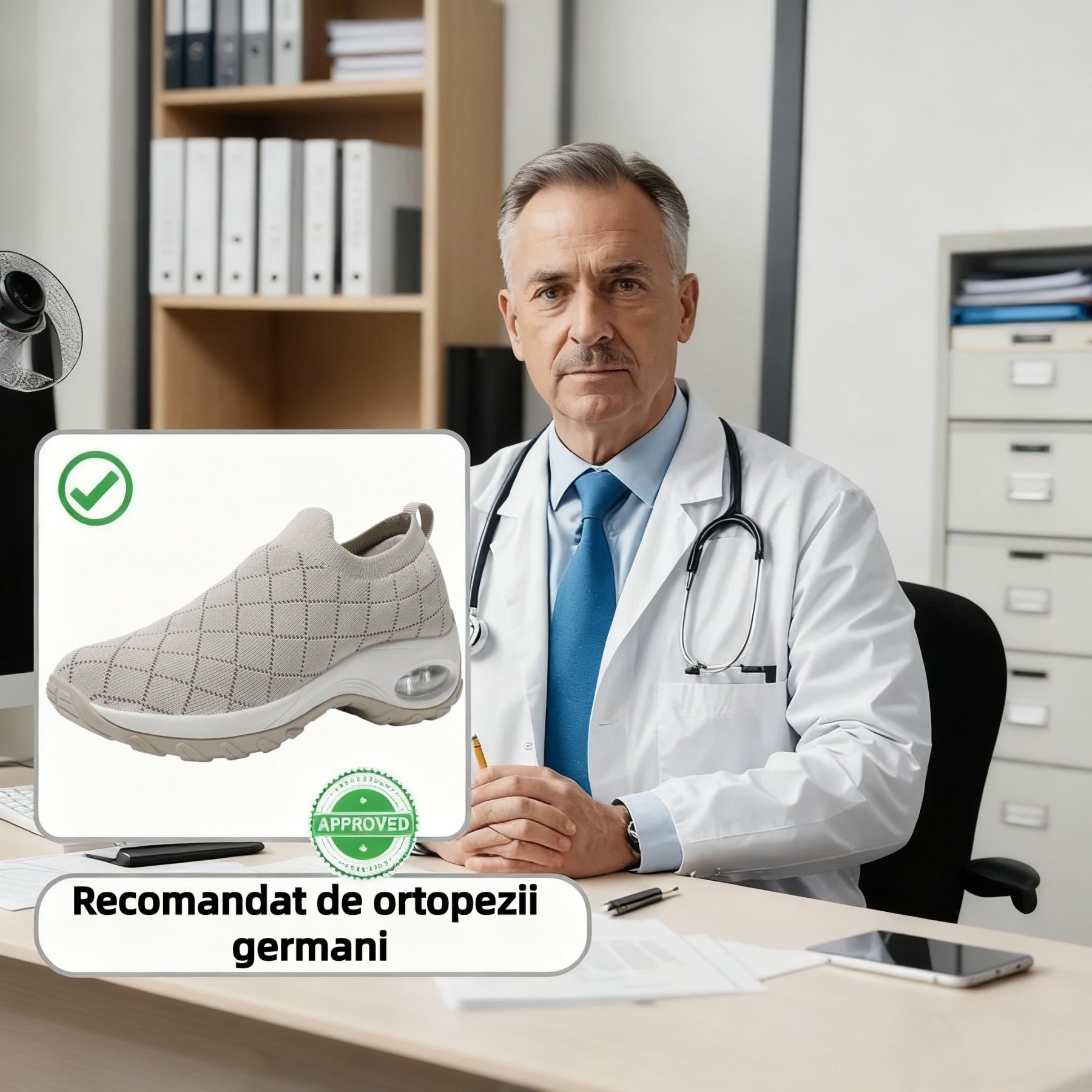 【❗️Oferta specială de astăzi - 50% reducere - Nu ratați】Încălțăminte sport ergonomică recent îmbunătățită - ✅️Corectează postura de mers - Confortabilă, impermeabilă, antiderapantă și absorbantă de șocuri👞