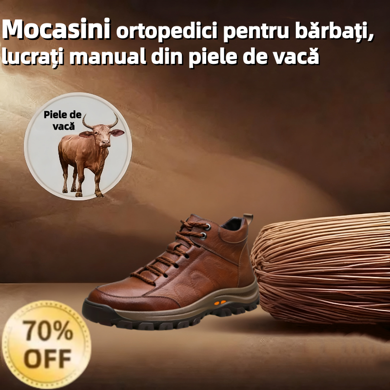 【⏰Oferta specială de astăzi: 70% reducere - Nu ratați】🐂 Pantofi din piele cu design ergonomic, recent îmbunătățiți - ✅️Corectează postura la mers - Impermeabili și antiderapanți 👞Piele italiană selectată