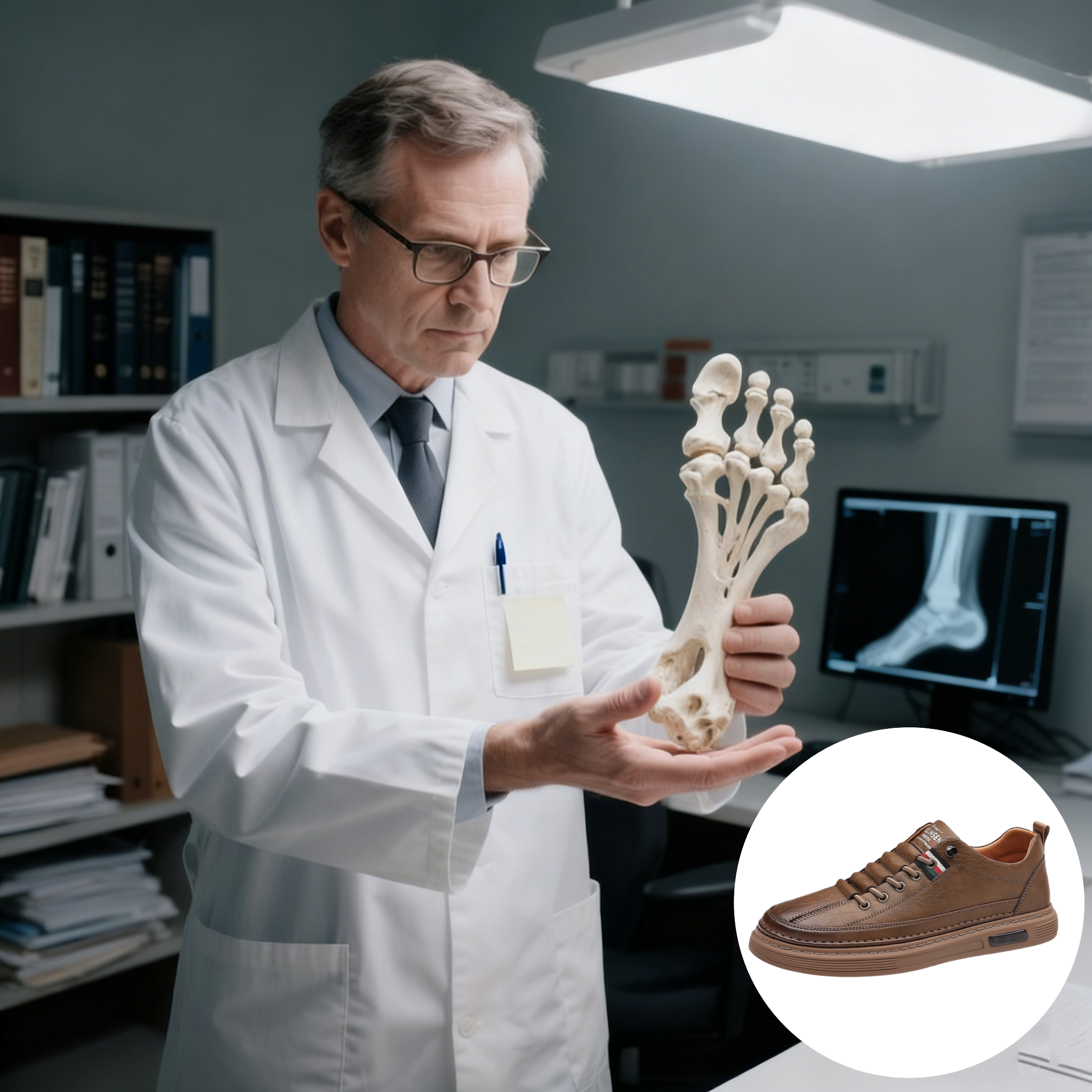 【🎁 70% reducere astăzi - Nu ratați!】Pantofi ortopedici din piele naturală, cu design ergonomic👞 - Ameliorează eficient durerile de picioare și fasciita plantară. Potriviti pentru plimbări lungi✅️