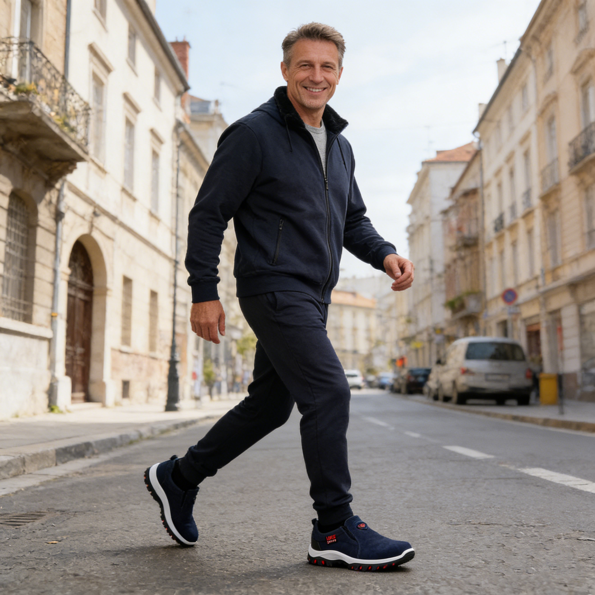 [⏰Astăzi reducere 50% - Nu ratați] Pantofi ortopedici cu design ergonomic - Piele premium + cusuți manual 👞Potriviti pentru plimbări lungi✅️