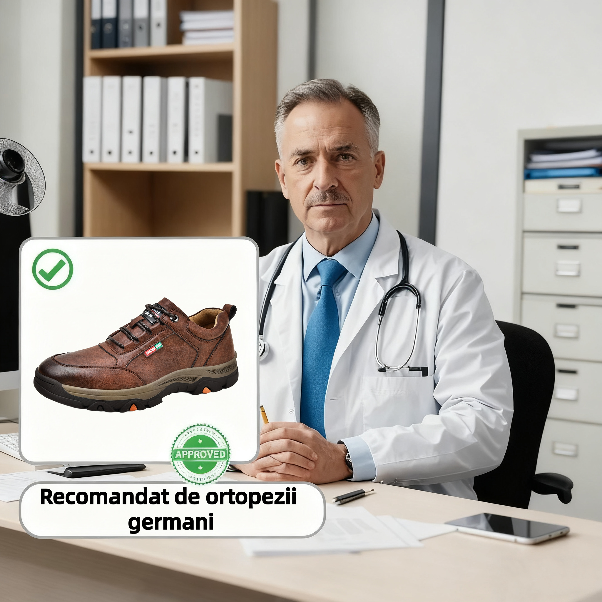 ⏰Reducere de 70% astăzi – Nu ratați ocazia!🐂Pantofi ortopedici din piele de vacă pentru bărbați, impermeabili și antiderapanti,🦶care ameliorează durerile de picioare.