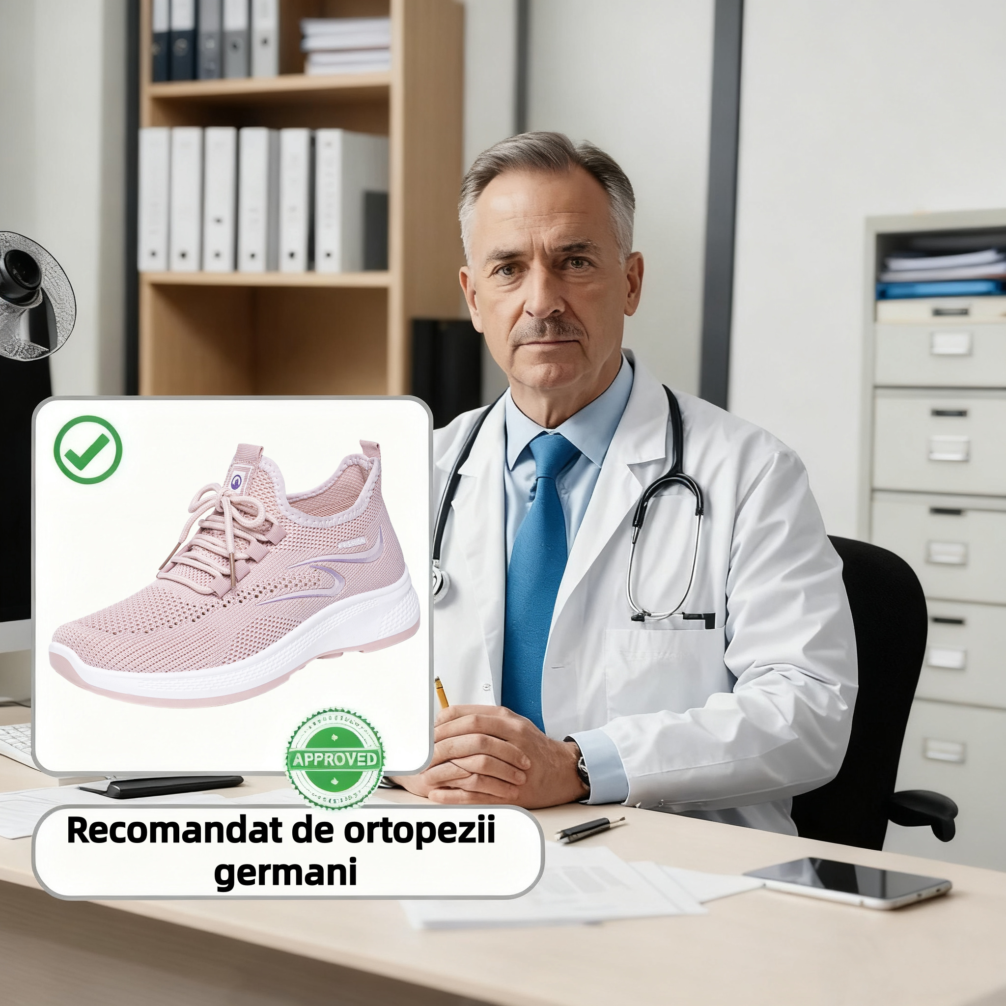 ⏰Ultima zi! Reducere 70% - Nu rata ocazia! ✅️Încălțăminte de damă confortabilă și respirabilă, cu suport pentru bolta plantară - design ergonomic.