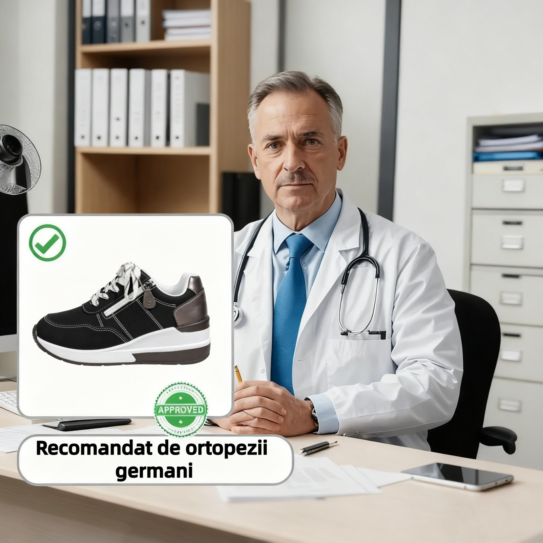 ⏰Ultima zi! Reducere 70% - Nu rata ocazia! ✅️Încălțăminte confortabilă pentru femei cu suport pentru bolta plantară - design ergonomic