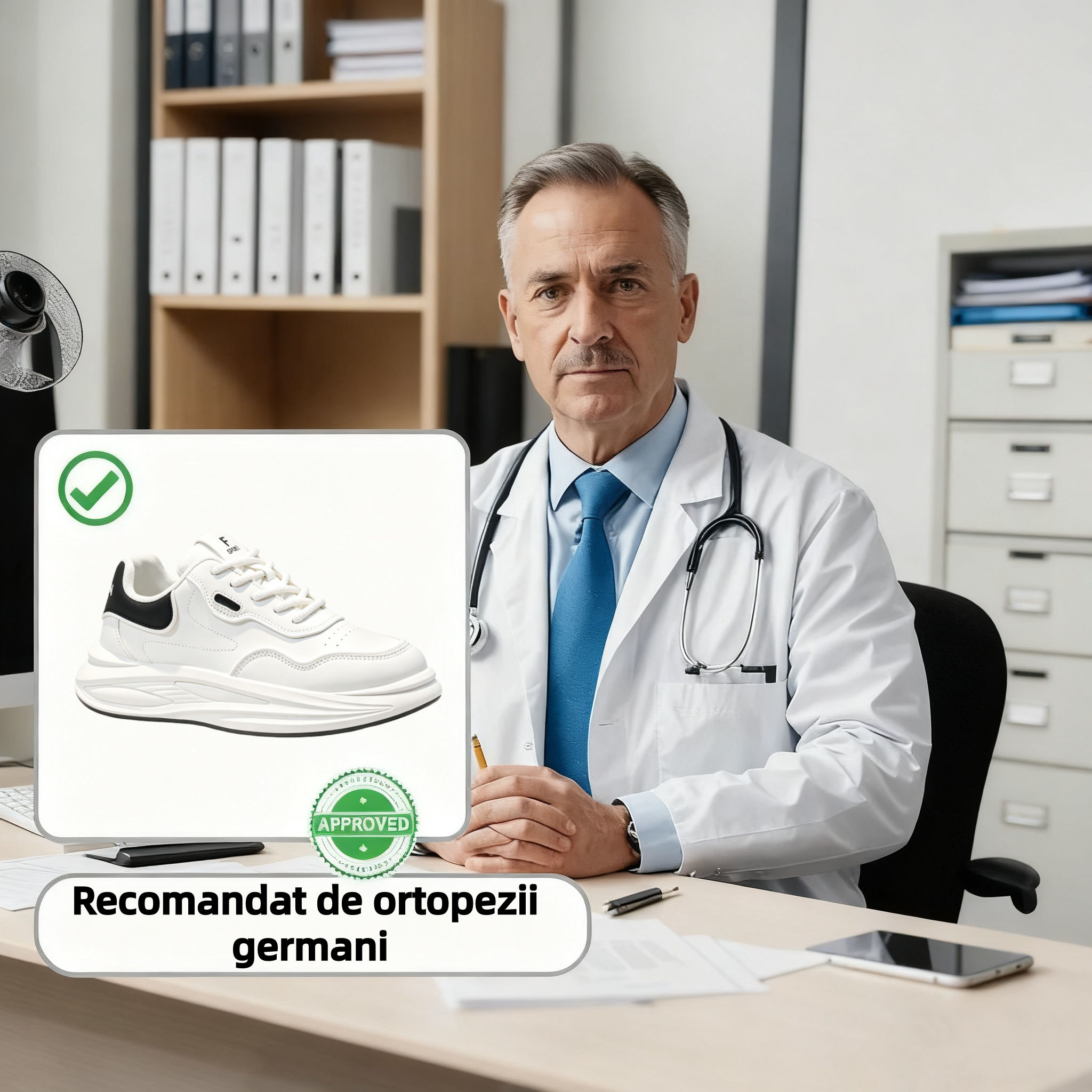 ⏰Ultima zi, reducere de 70% - nu ratați! ✅️Pantofi sport confortabili cu suport pentru bolta plantară - design ergonomic