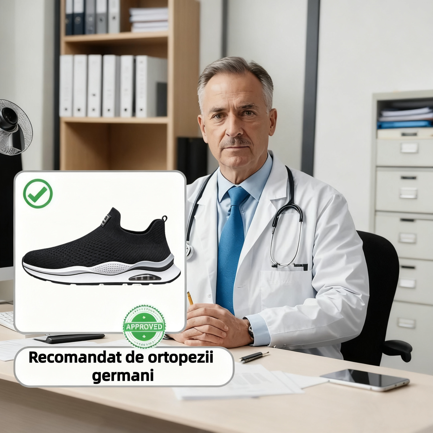 ⏰Ultima zi, reducere de 70% - nu ratați! ✅️Pantofi sport confortabili cu suport pentru bolta plantară - design ergonomic